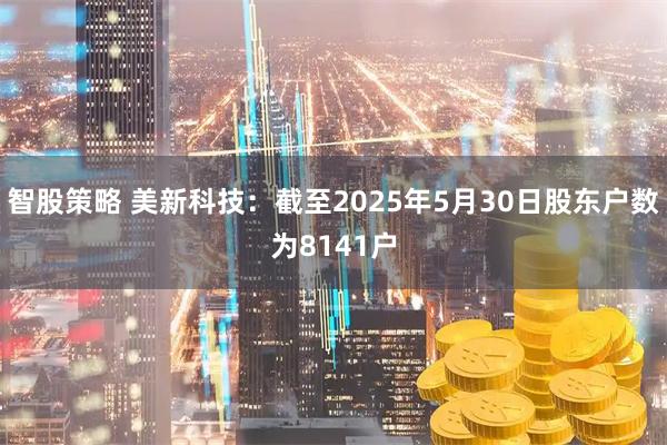 智股策略 美新科技：截至2025年5月30日股东户数为8141户