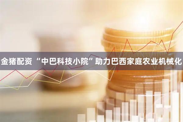 金猪配资 “中巴科技小院”助力巴西家庭农业机械化